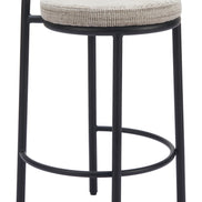 Sisal Counter Stool (Set of 2) Beige Tweed