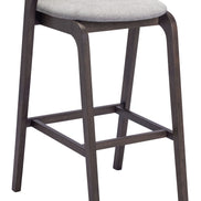 Troy Barstool (Set of 2) Dove Gray & Espresso