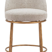 Nordhavn Swivel Counter Stool Beige & Gold