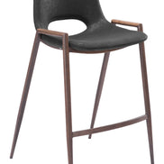 Desi Counter Stool (Set of 2) Black & Walnut