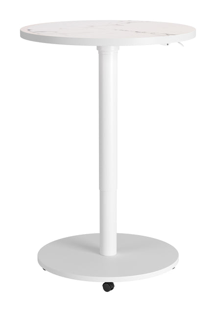 Mule Adjustable Bar Table White