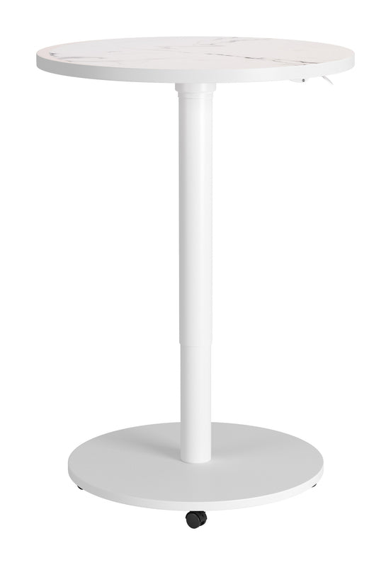Mule Adjustable Bar Table White