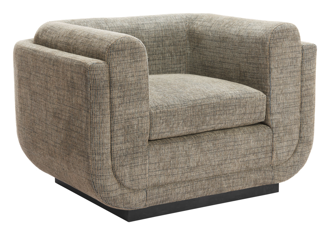 Sereneu Accent Chair Green Tweed