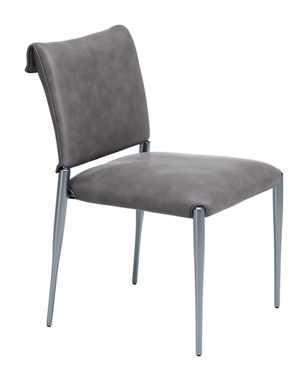 Freesia Dining Chair (Set of 2) Charcoal Gray