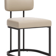 Velar Dining Chair (Set of 2) Beige & Gray