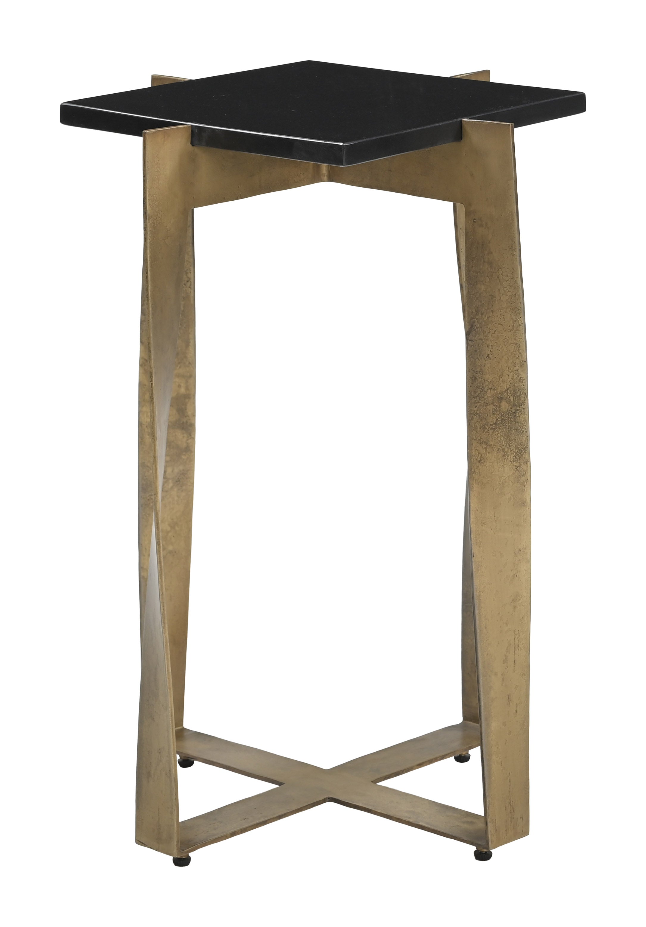 Noara Accent Table Black & Brass