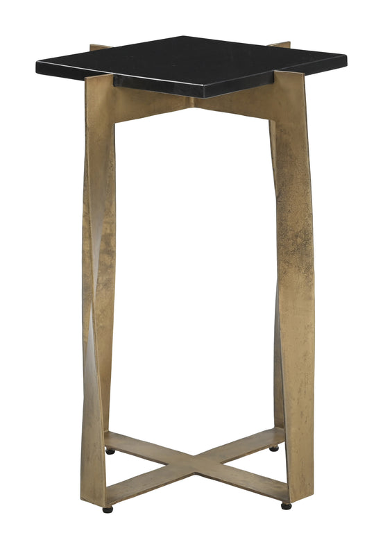Noara Accent Table Black & Brass