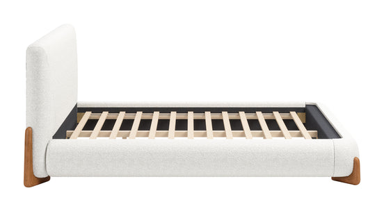 Baris Queen Bed Ivory