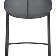 Magnus Counter Stool (Set of 2) Dark Gray & Black