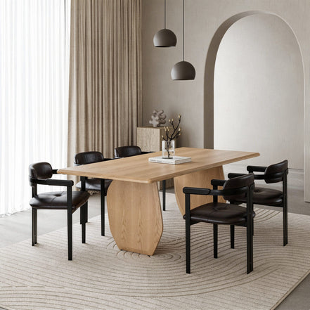 Prado - Modern White Oak Dining Table - image 5