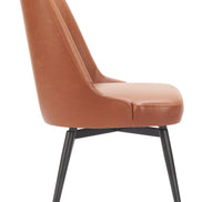 Keppel Swivel Dining Chair (Set of 2) Brown