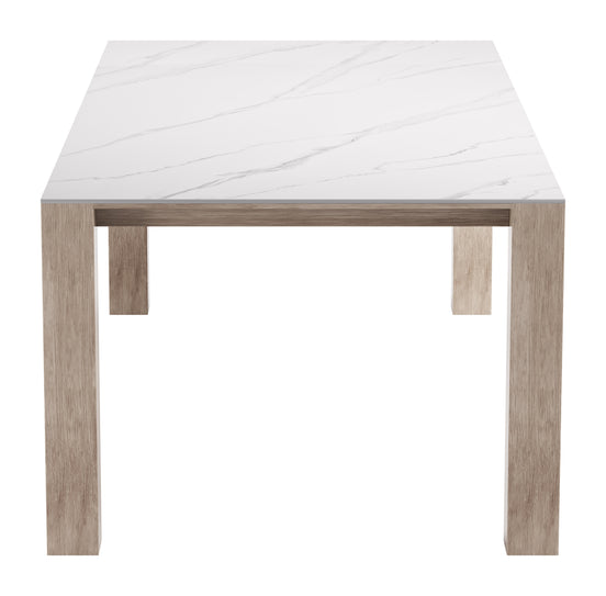 Leilani Rectangular Dining Table White