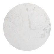 Tailo Side Table White & Brass
