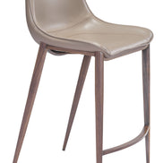 Magnus Counter Stool (Set of 2) Brown & Walnut
