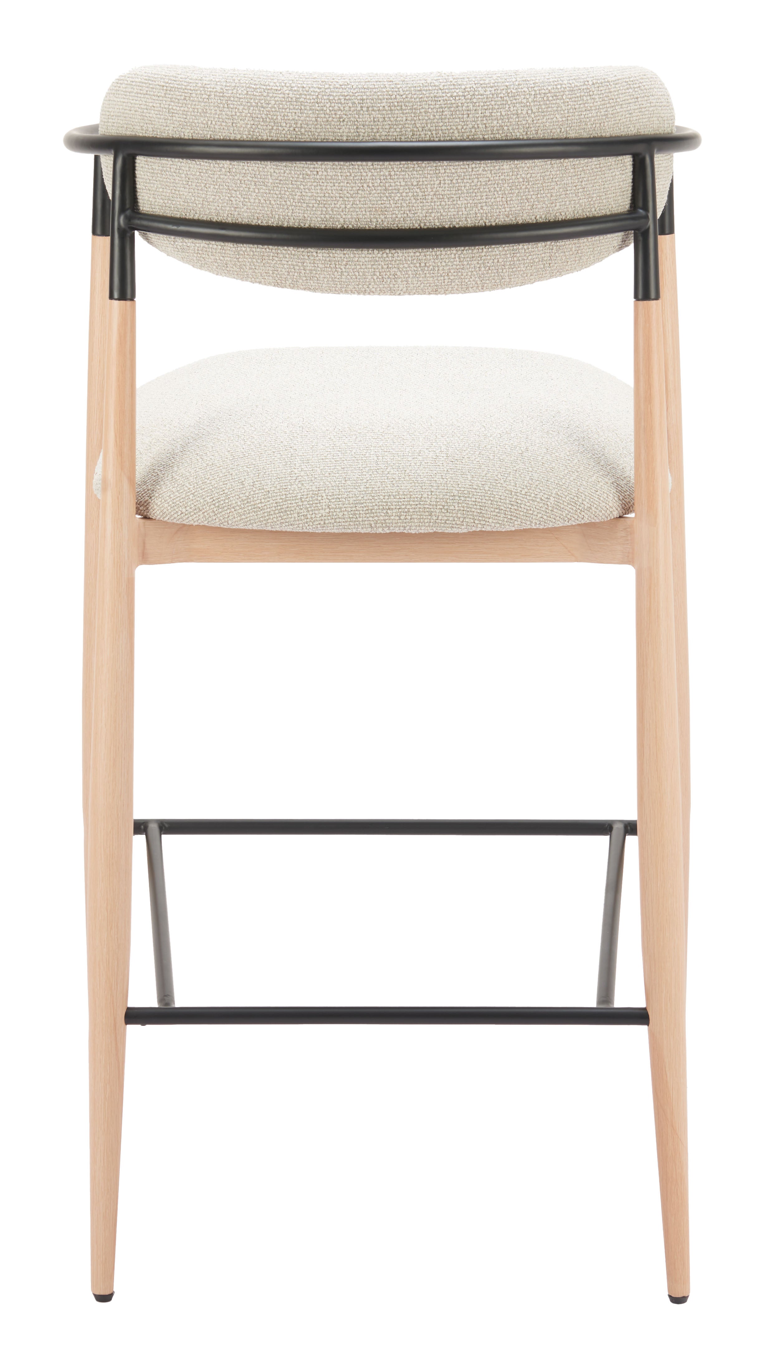 Equinox Barstool Oyster Gray & Natural
