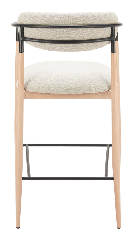 Equinox Barstool Oyster Gray & Natural
