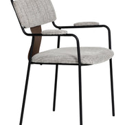 Couva Dining Chair (Set of 2) Gray Tweed