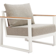 Welt Armchair Taupe & White