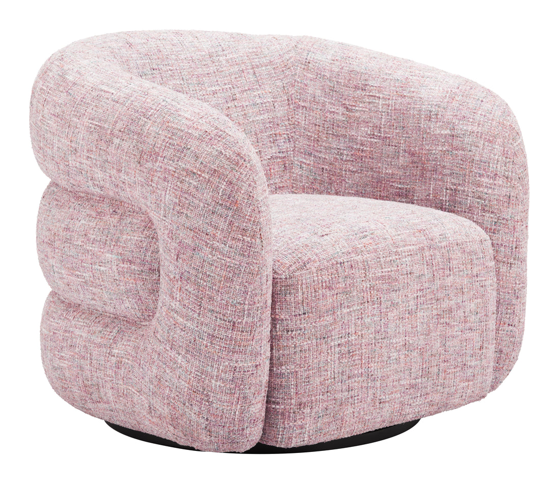 Refine Swivel Chair Pink Tweed