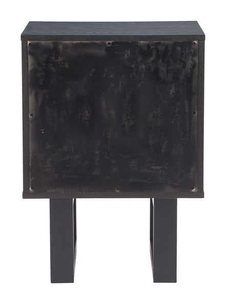 Aremi Nightstand Brown & Black