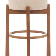 Nade Barstool (Set of 2) Beige & Walnut