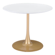 Opus Dining Table White & Gold