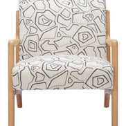 Runa Accent Chair Beige & Natural