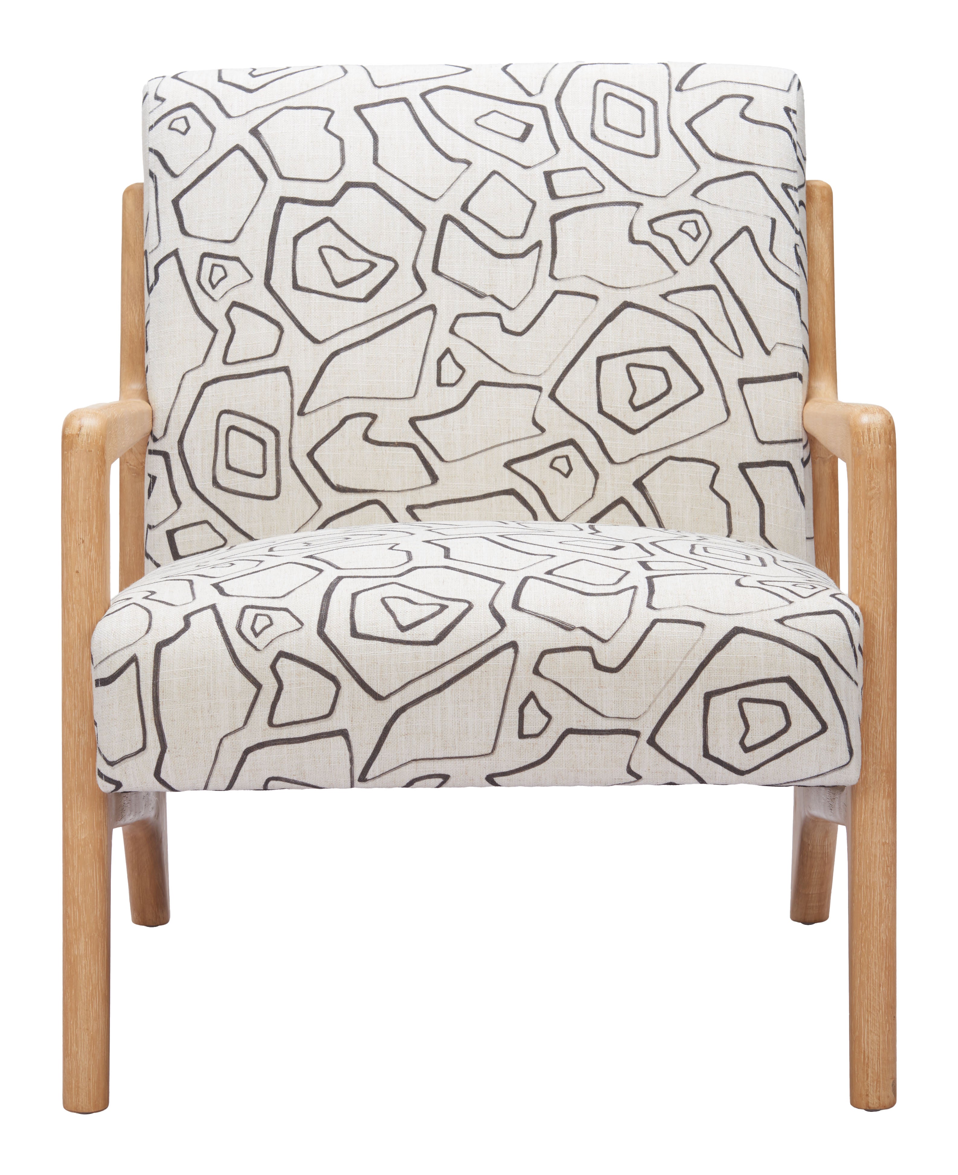 Runa Accent Chair Beige & Natural