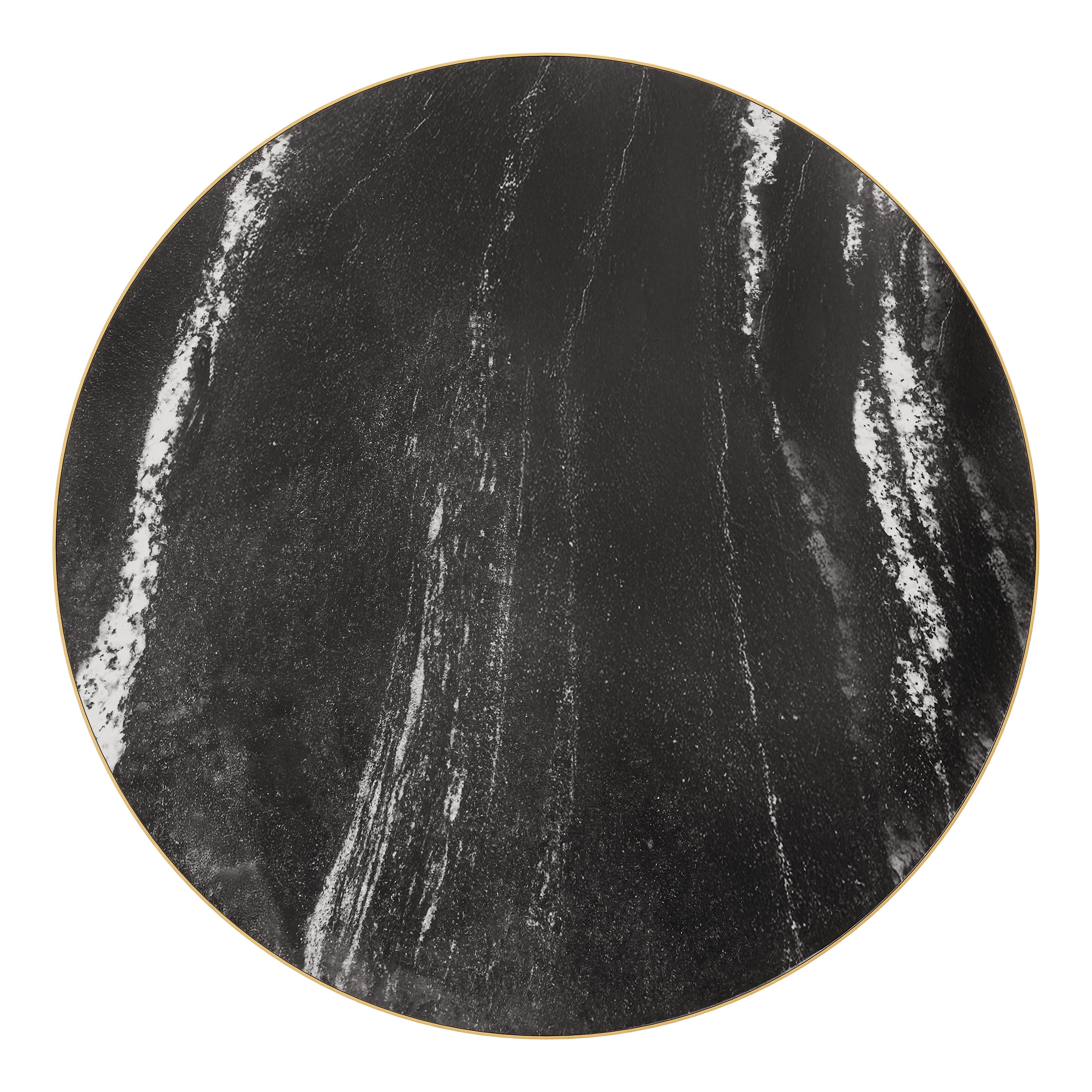 Batu Dining Table Black & Gold