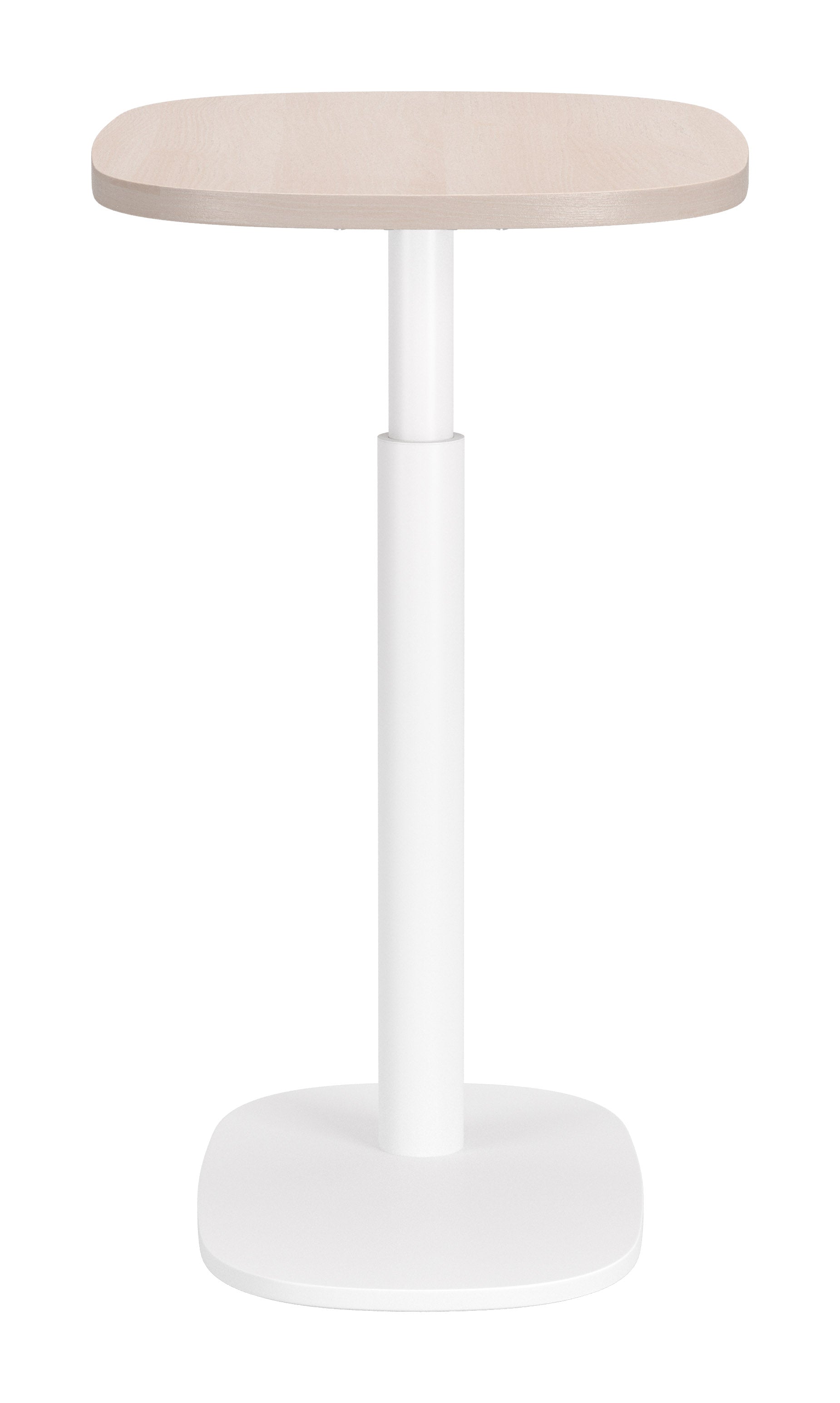 Buddy Adjustable Rotating Side Table Natural & White