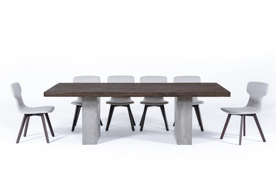 Renzo Modern Oak & Concrete 94" Dining Table