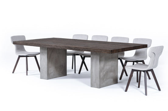 Renzo Modern Oak & Concrete 94" Dining Table - image 2