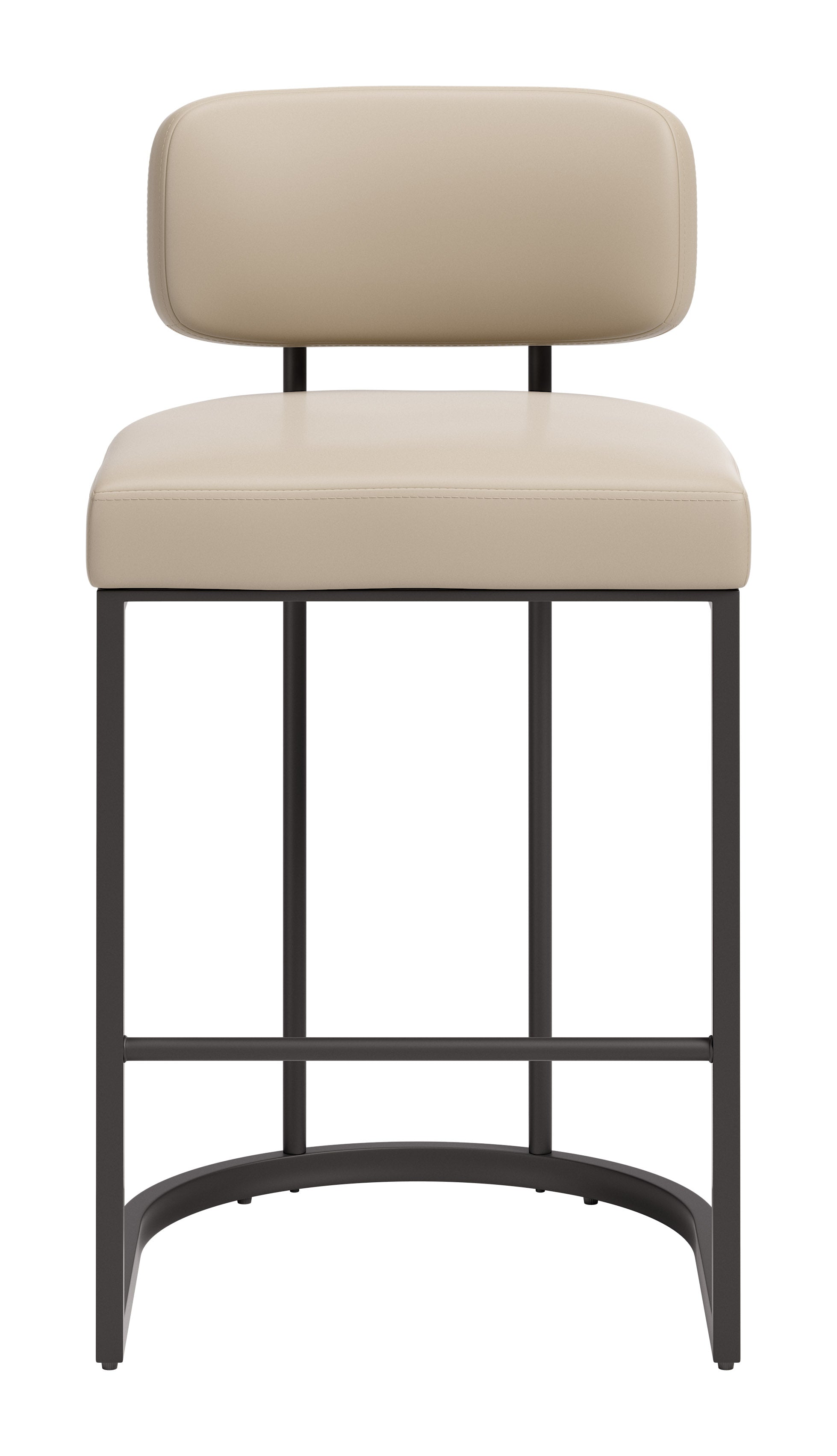 Velar Counter Stool (Set of 2) Beige & Gray