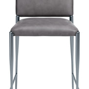 Freesia Counter Stool (Set of 2) Charcoal Gray