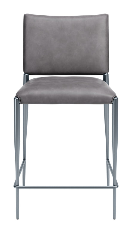 Freesia Counter Stool (Set of 2) Charcoal Gray