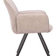 Sieve Swivel Dining Chair (Set of 2) Beige
