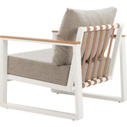 Welt Armchair Taupe & White