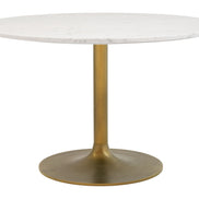 Ithaca Dining Table White & Gold