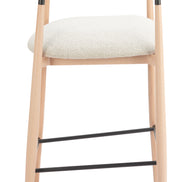 Equinox Barstool Oyster Gray & Natural