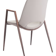 Desi Dining Chair (Set of 2) Beige & Walnut