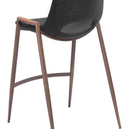 Desi Counter Stool (Set of 2) Black & Walnut
