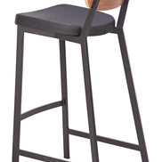 Ardenne Barstool (Set of 2) Black & Brown