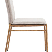 Nordvest Dining Chair Beige & Gold