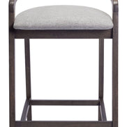 Troy Counter Stool (Set of 2) Dove Gray & Espresso