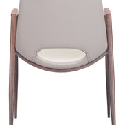 Desi Dining Chair (Set of 2) Beige & Walnut