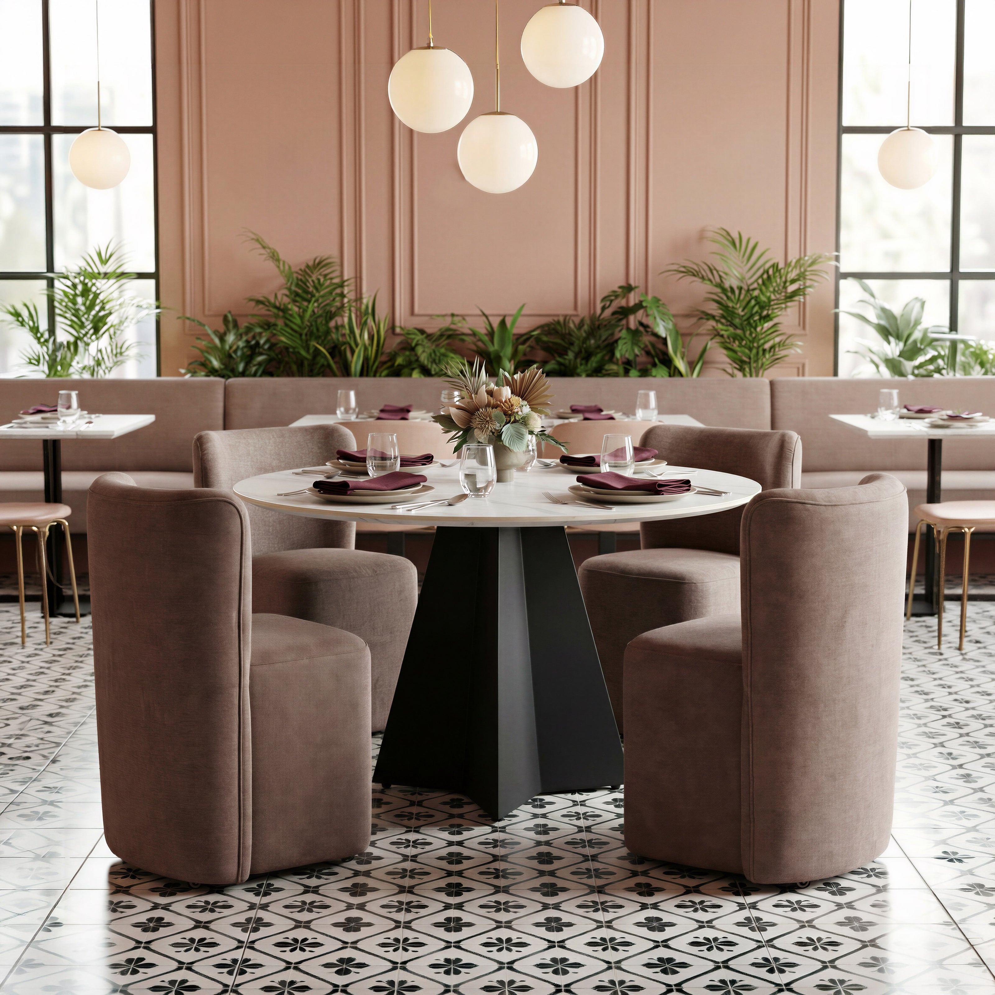 Izar Dining Table White