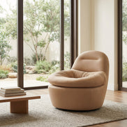 Reva Swivel Chair Tan