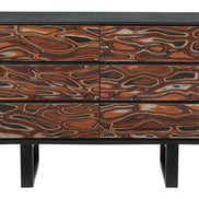 Aremi Dresser Brown & Black
