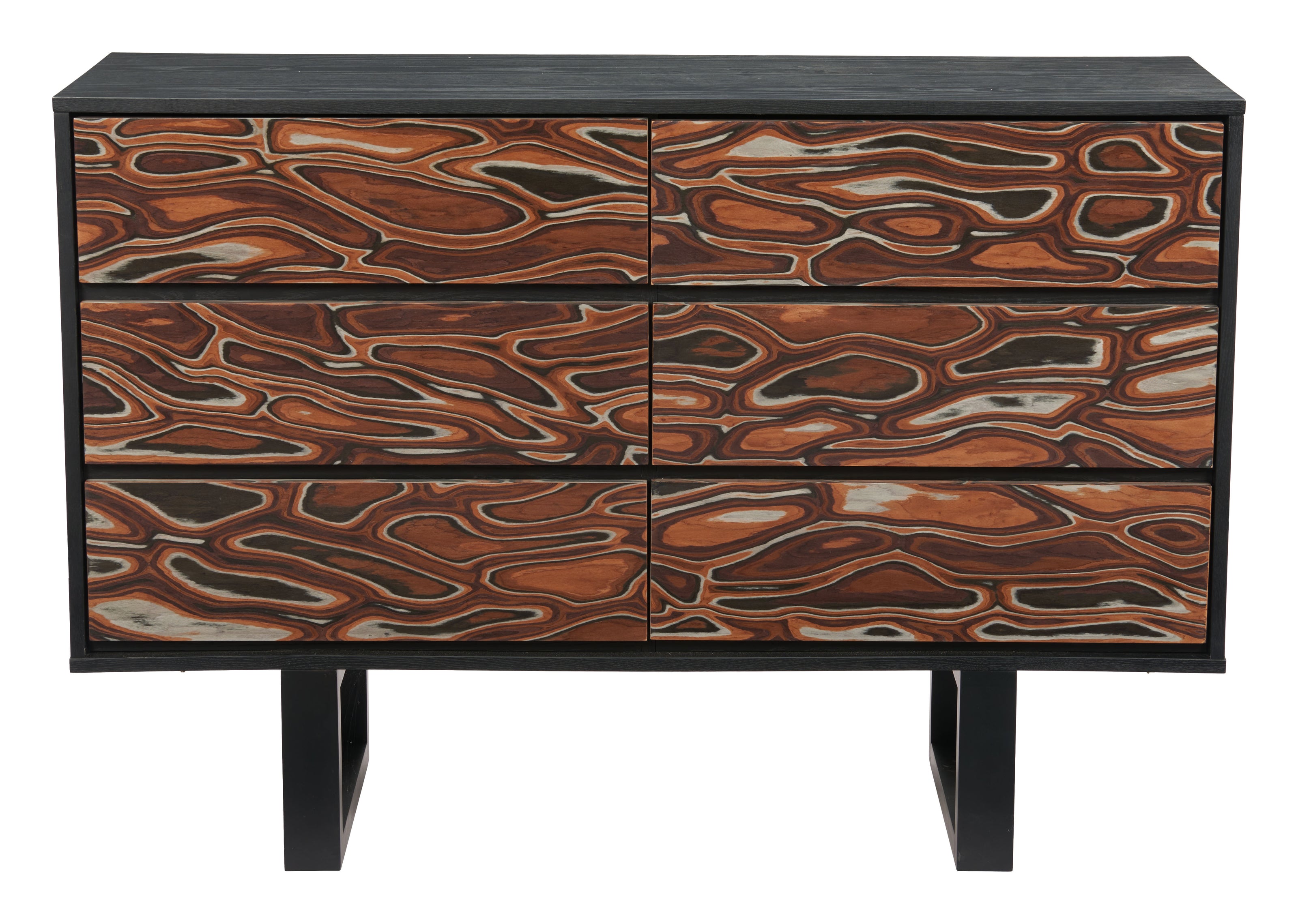 Aremi Dresser Brown & Black