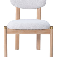 Rilou Dining Chair (Set of 2) White & Natural
